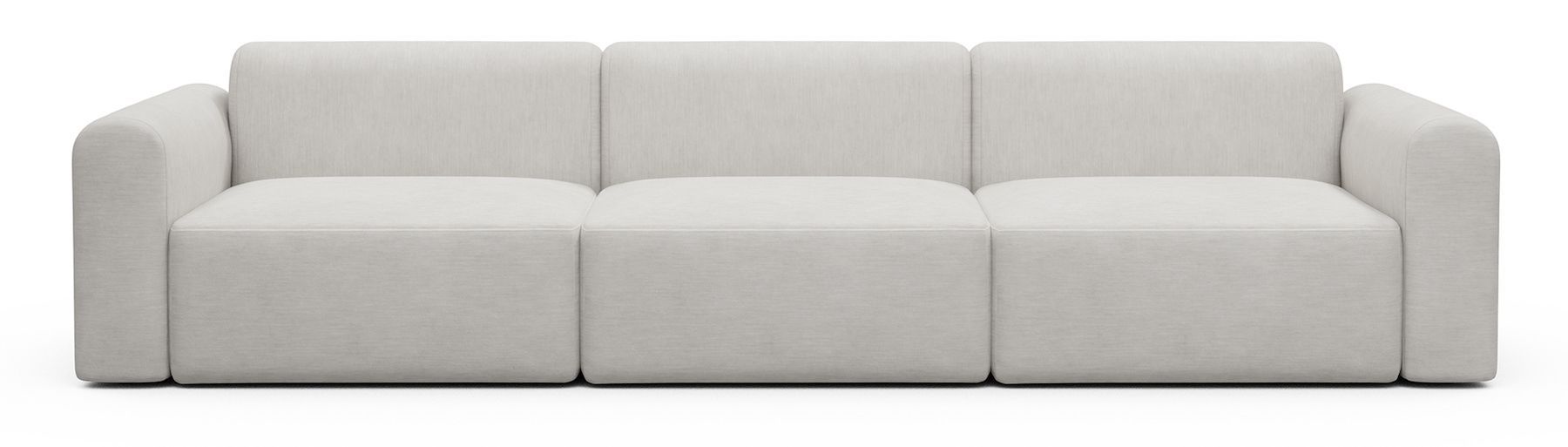 Divano design moderno Rund B3L - Vivus 574 Dusty Off White