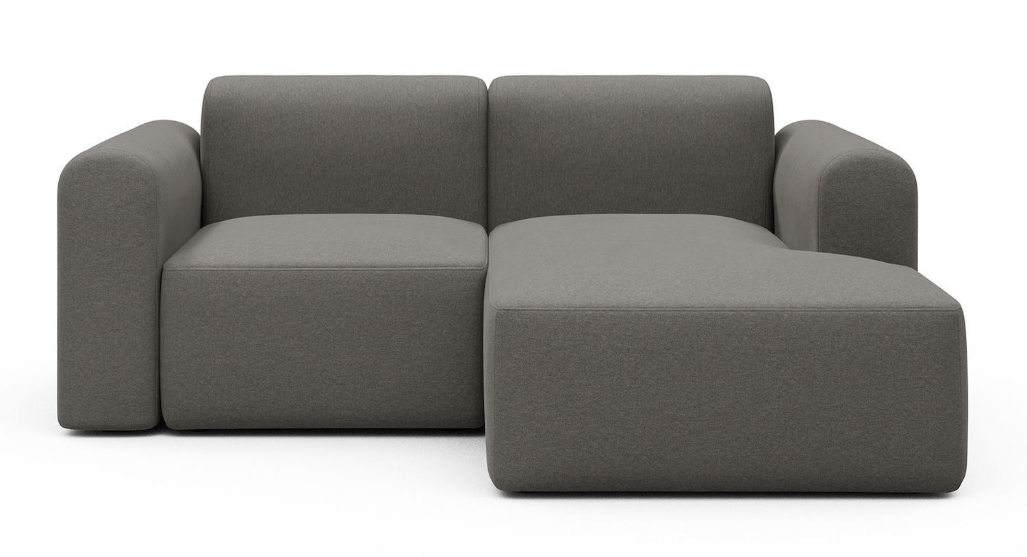 Divano 2 posti con penisola Rund C2L - Satya 446 Taupe Brown