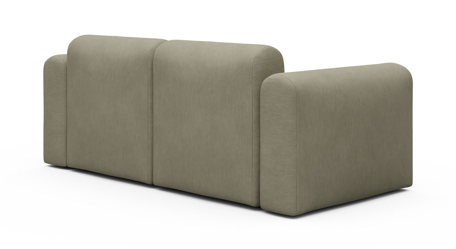 Divano 2 posti con penisola Rund C2L - Vivus 571 Dusty Sand