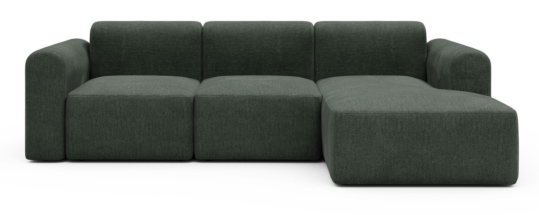 Divano con penisola Rund C4L - Aivi 818 Pine Green