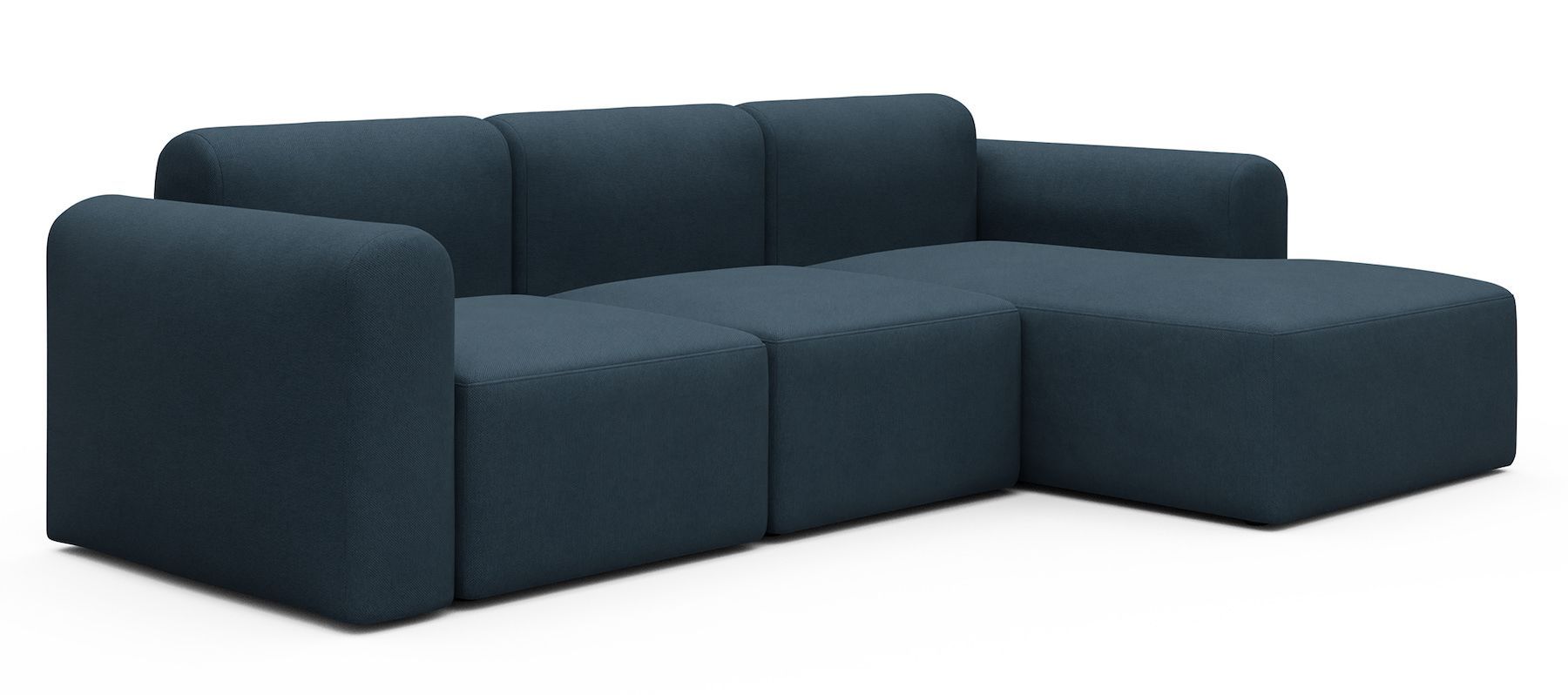 Divano con penisola Rund C4L - Argus 580 Navy Blue
