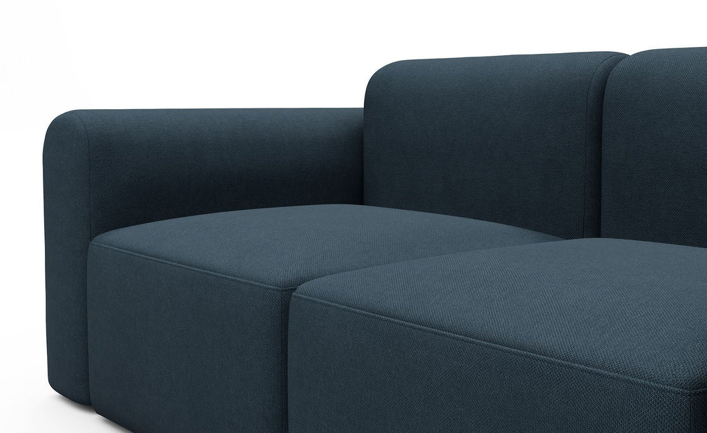 Divano con penisola Rund C4L - Argus 580 Navy Blue