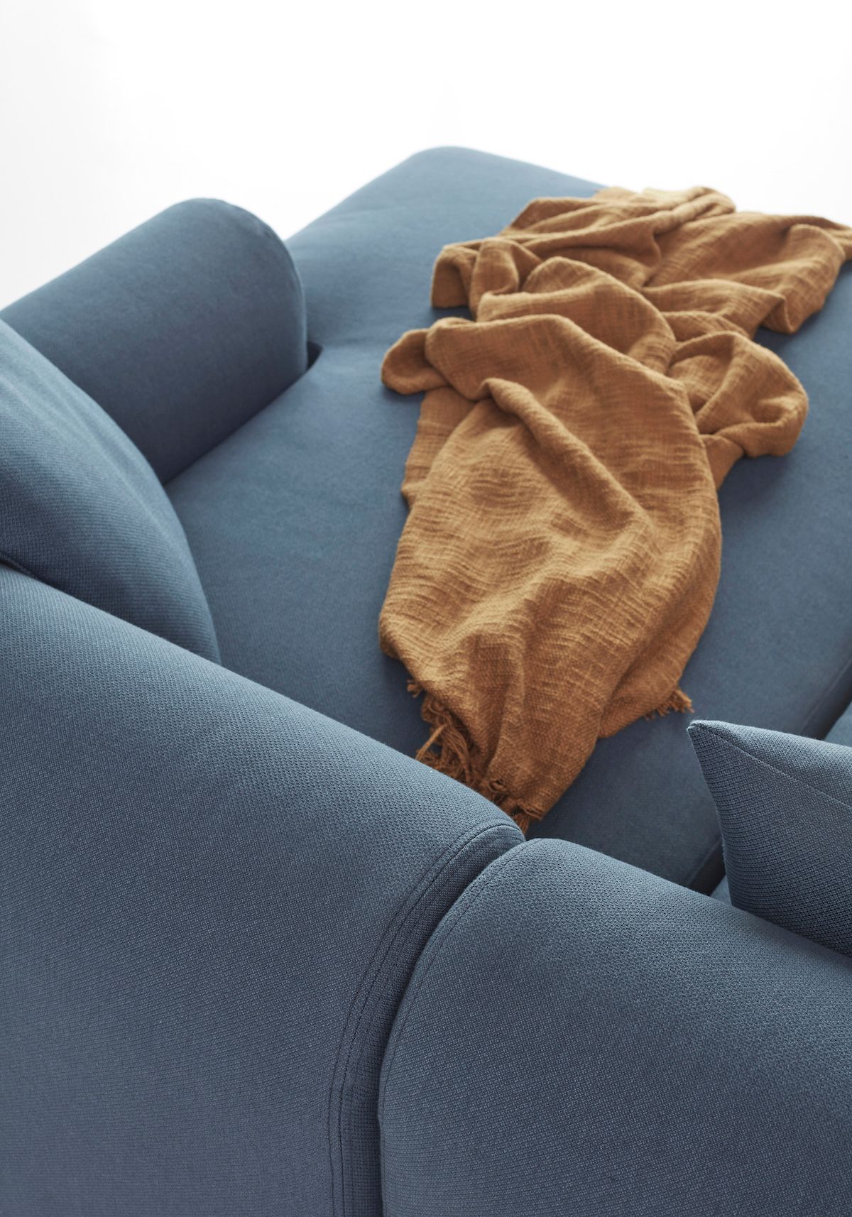 Divano con penisola Rund C4L - Argus 580 Navy Blue