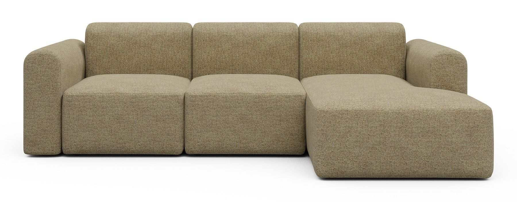 Divano con penisola Rund C4L - Carreno 774 Sicilian Yellow