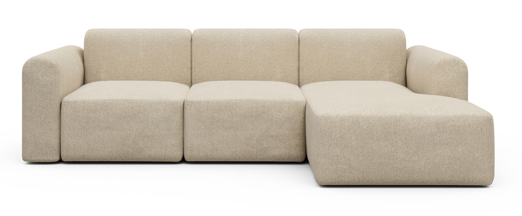 Divano con penisola Rund C4L - Casone 496 Natural Beige