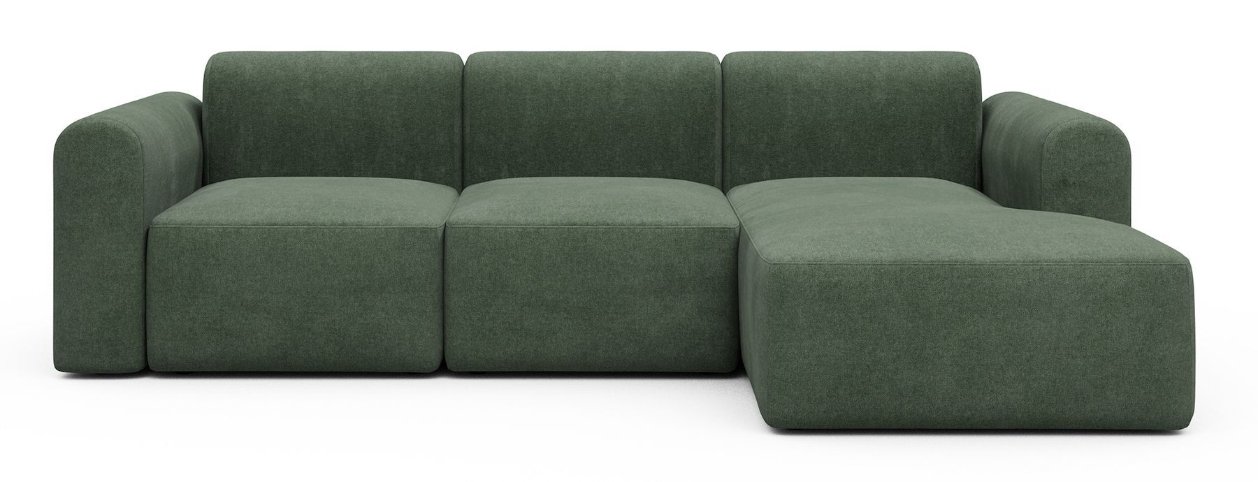 Divano con penisola Rund C4L - Casone 498 Forest Green