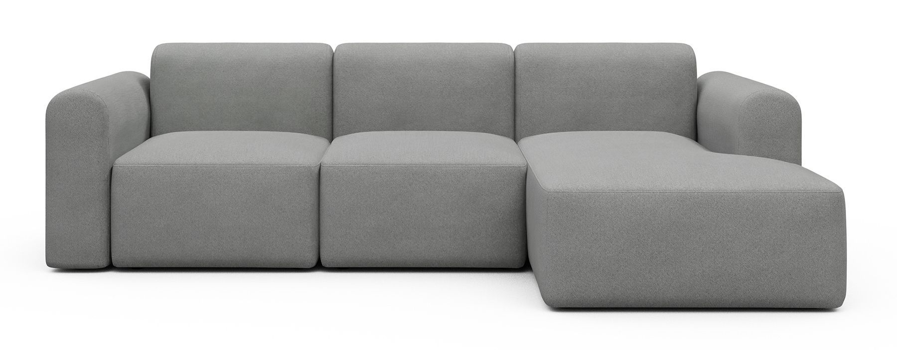 Divano con penisola Rund C4L - Cura 764 Sand Grey