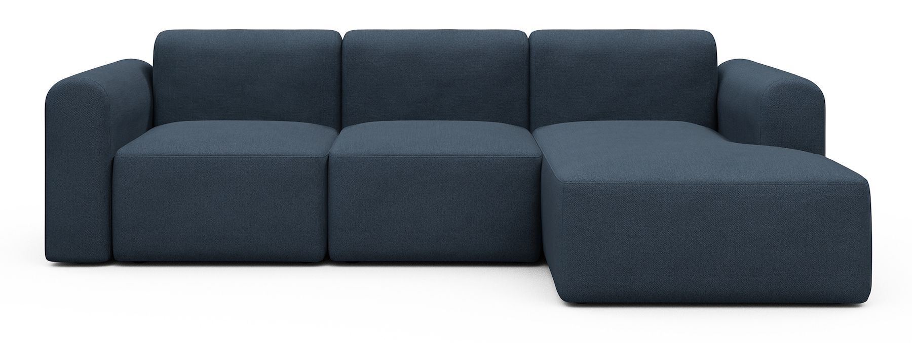 Divano con penisola Rund C4L - Cura 768 Oxford Blue