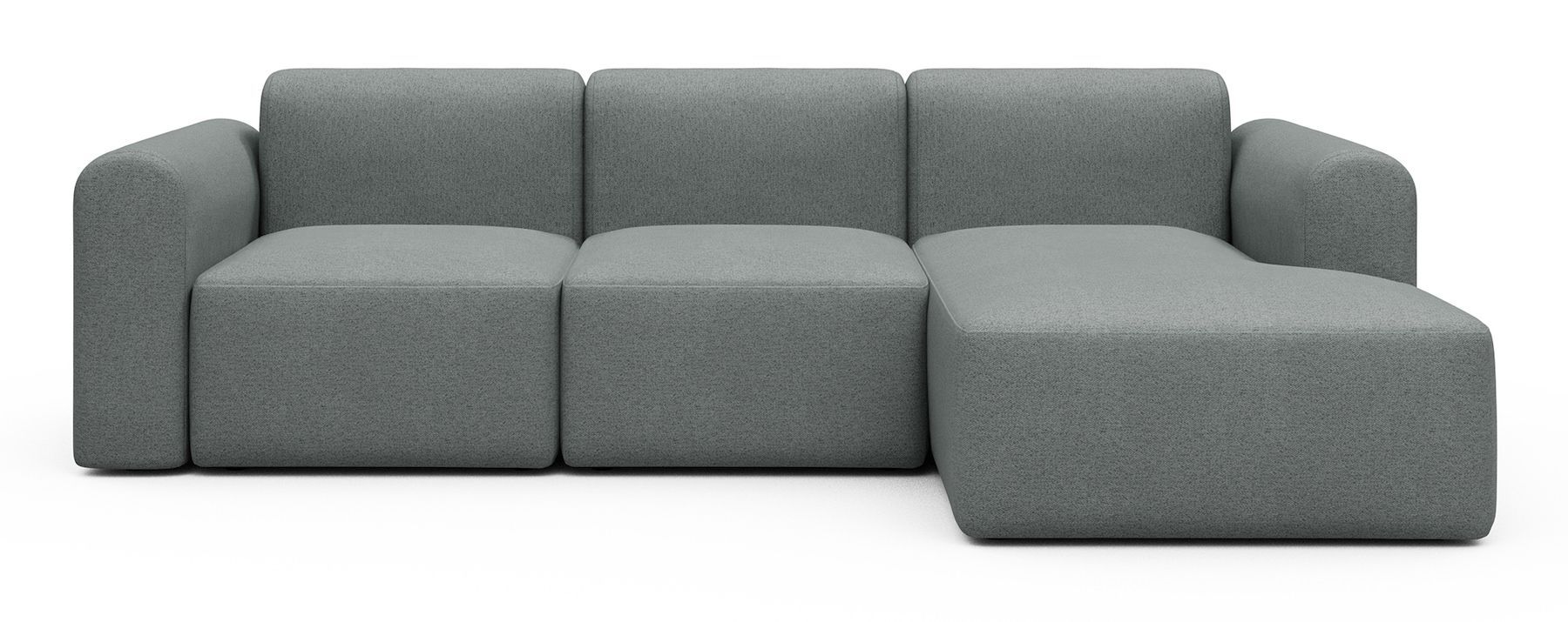 Divano con penisola Rund C4L - Denari 485 Soft Grey