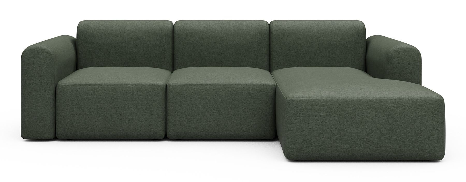 Divano con penisola Rund C4L - Denari 488 Forest Green