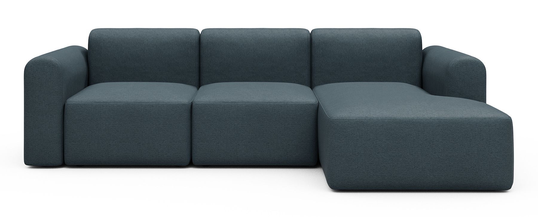 Divano con penisola Rund C4L - Denari 489 Royal Blue