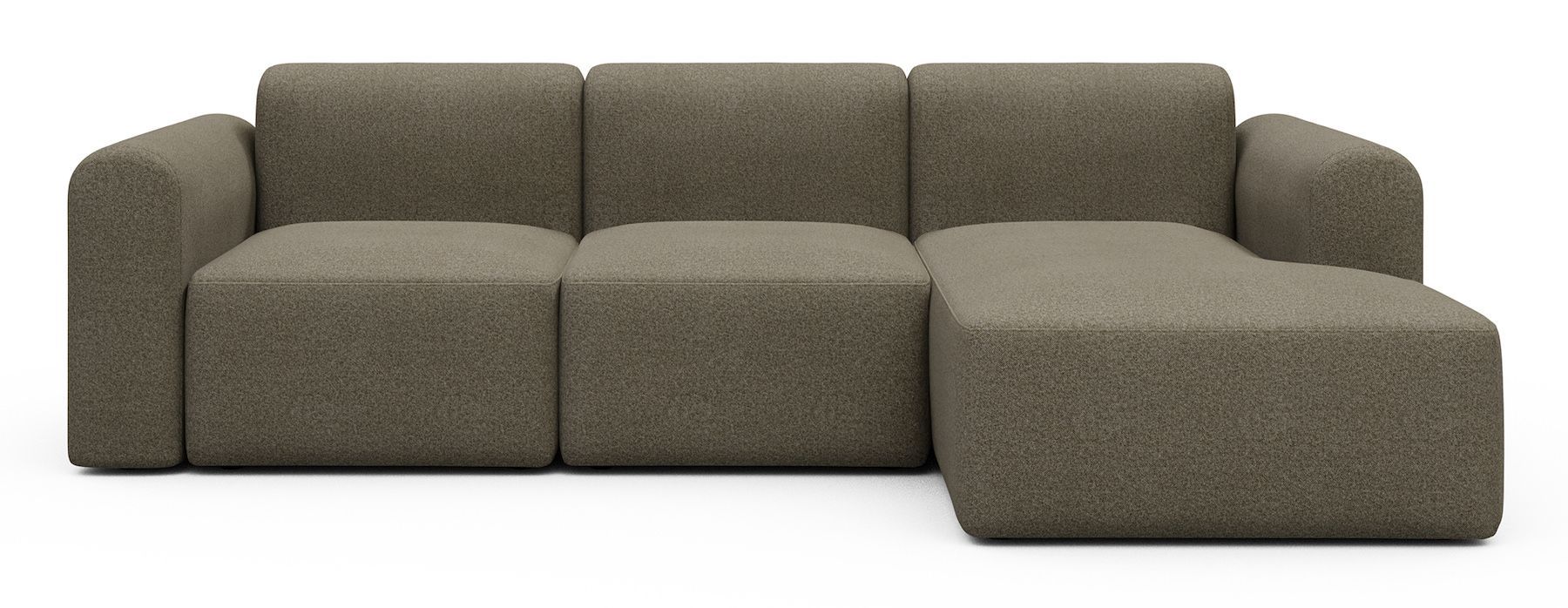 Divano con penisola Rund C4L - Mahoga 850 Caramel Grey