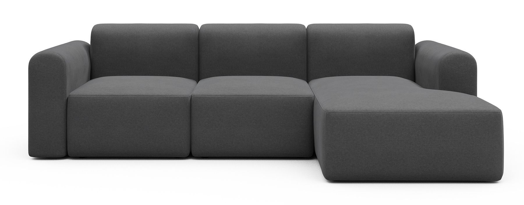 Divano con penisola Rund C4L - Satya 441 Warm Zinc