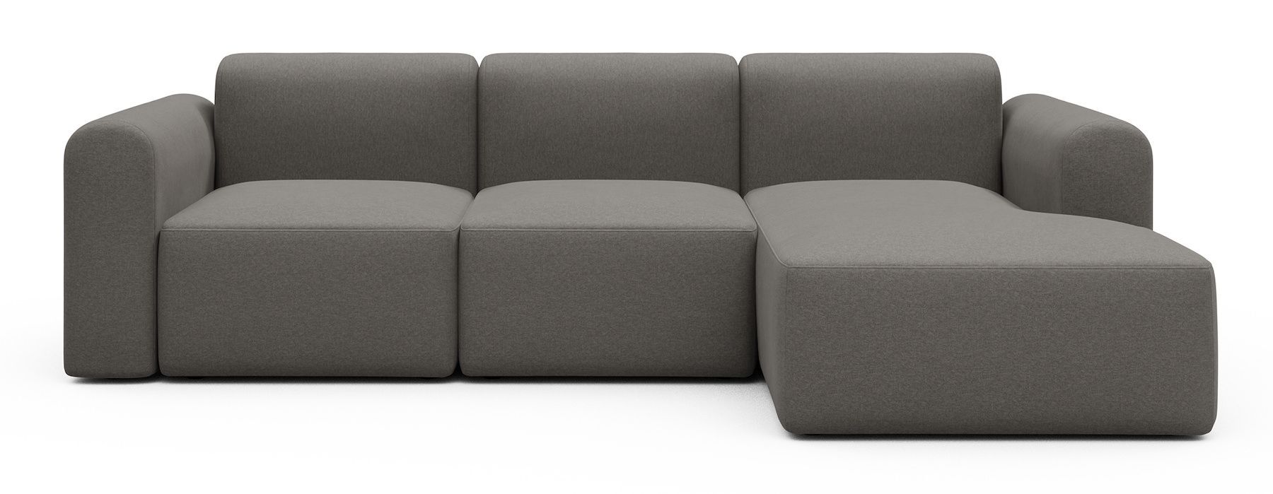 Divano con penisola Rund C4L - Satya 446 Taupe Brown