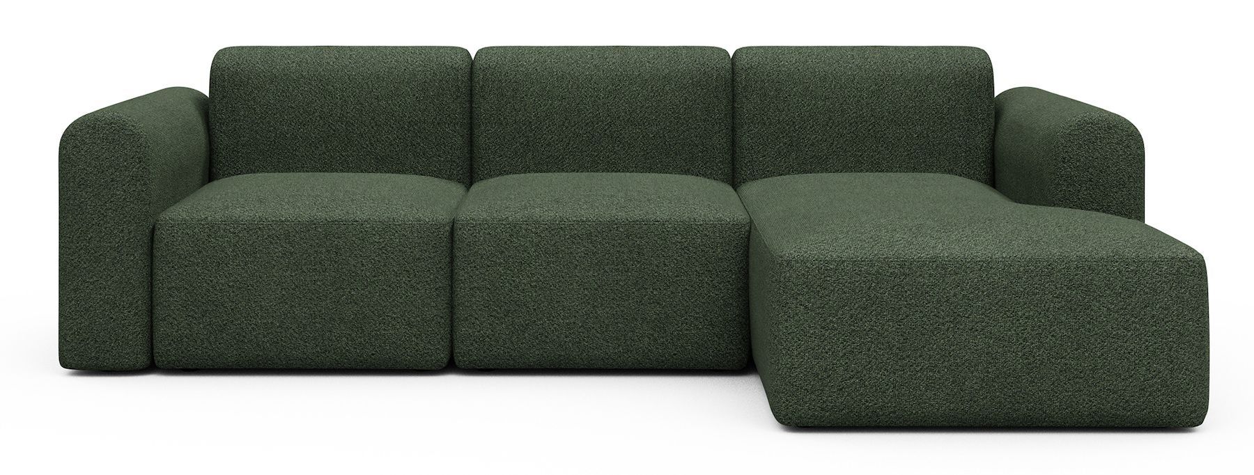 Divano con penisola Rund C4L - Vanora 869 Deep Green