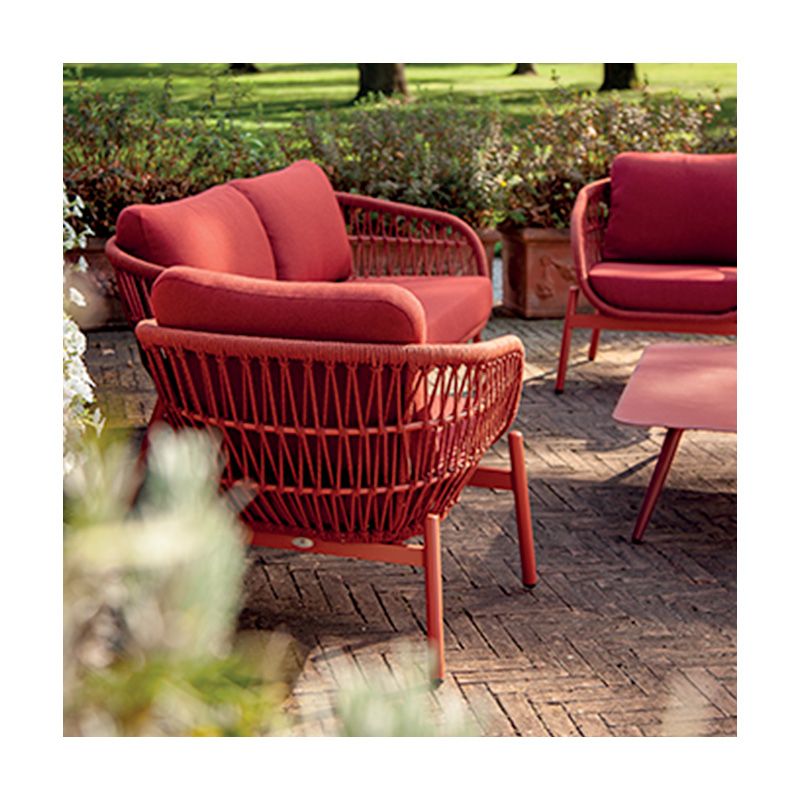 Set da giardino in alluminio e corda Elba Rope