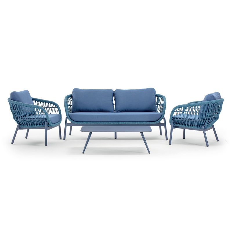 Set da giardino in alluminio e corda Elba Rope