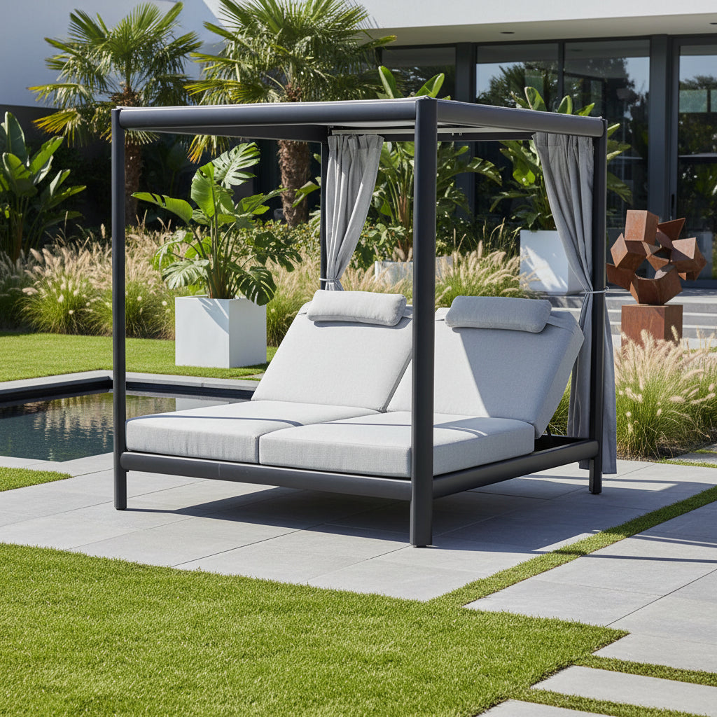 Lettino a baldacchino per esterno Doha