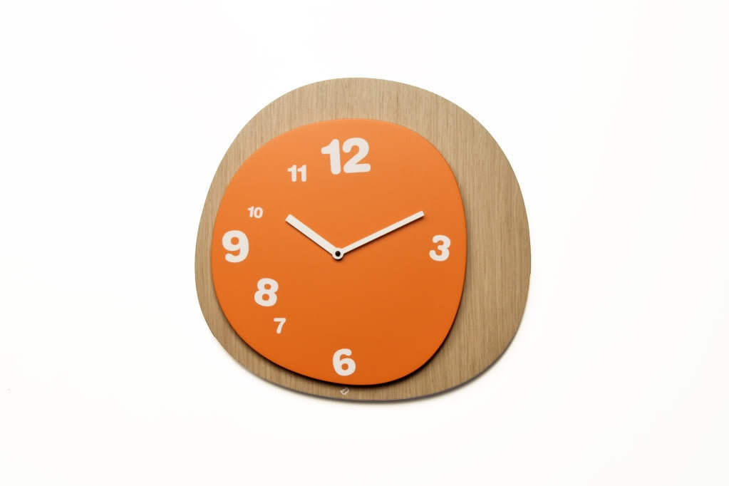 Orologio da muro Woodie in legno naturale 38 x 38 cm
