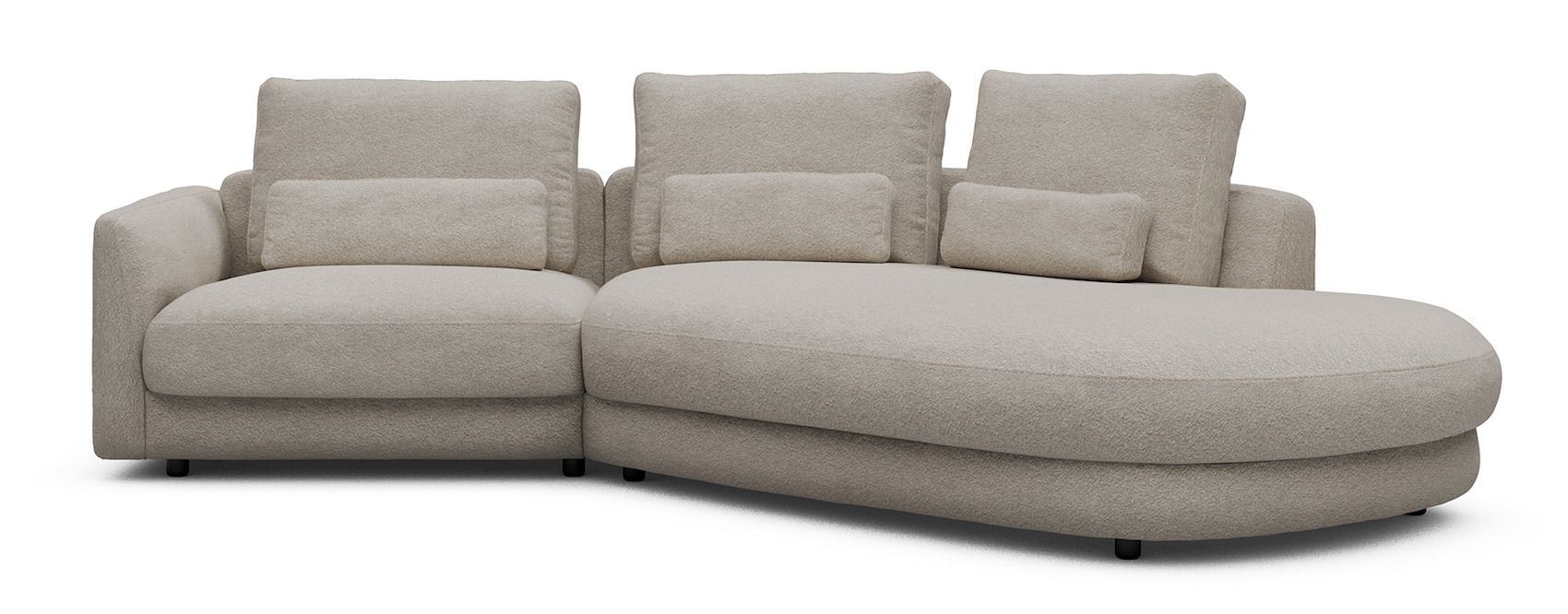 Divano moderno con penisola Vivole 1.5