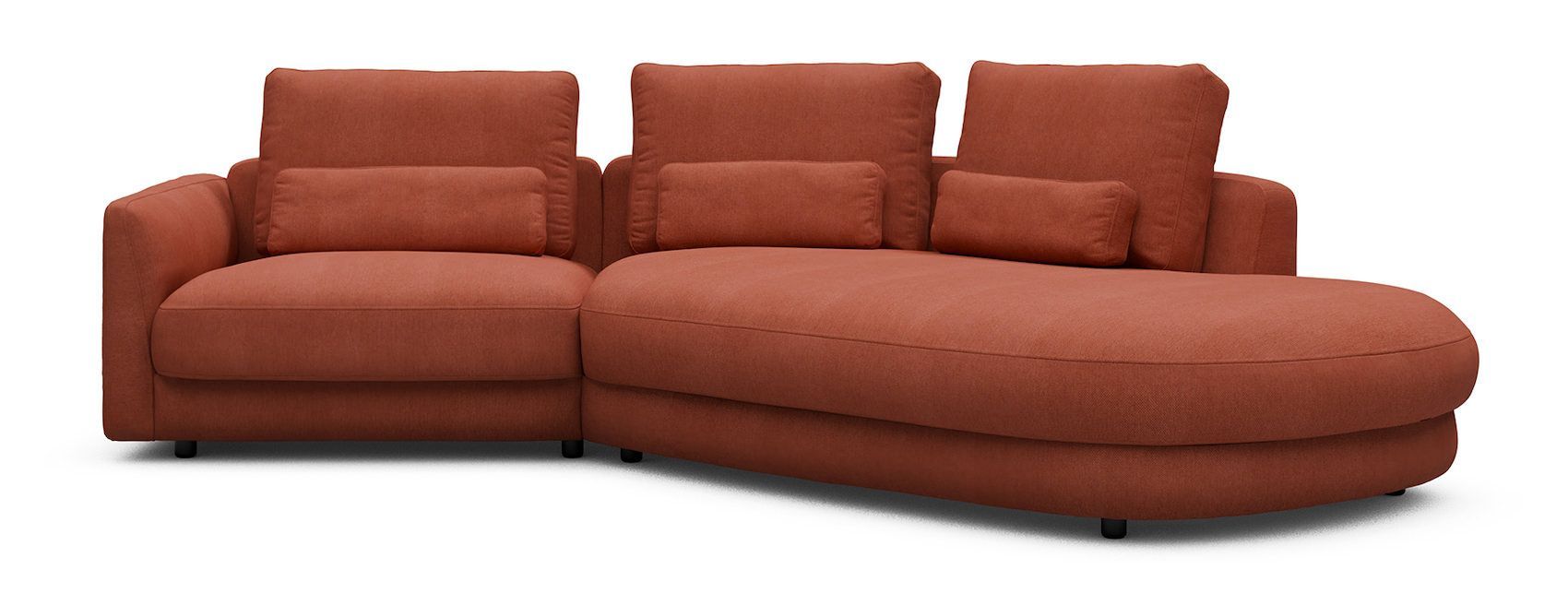 Divano moderno con penisola Vivole 1.5