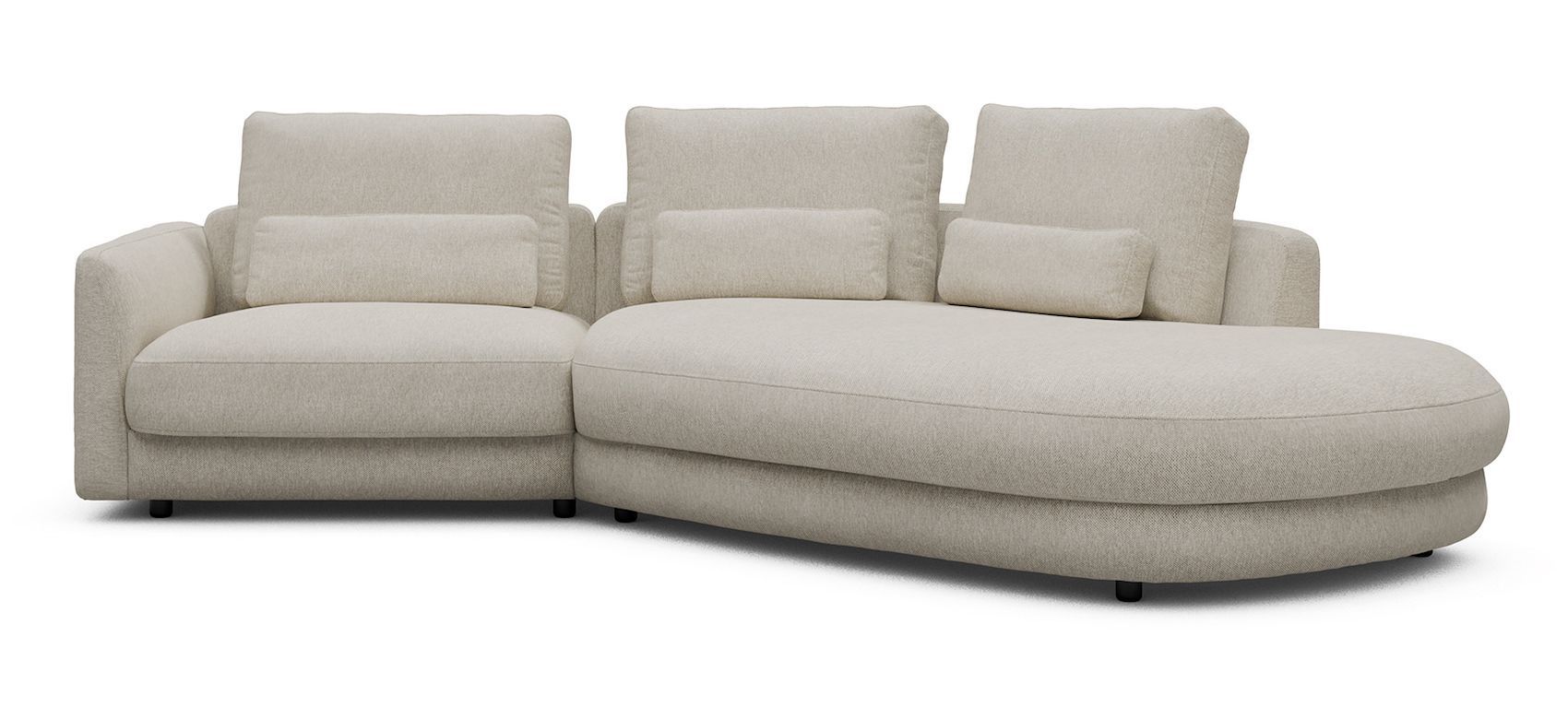 Divano moderno con penisola Vivole 1.5