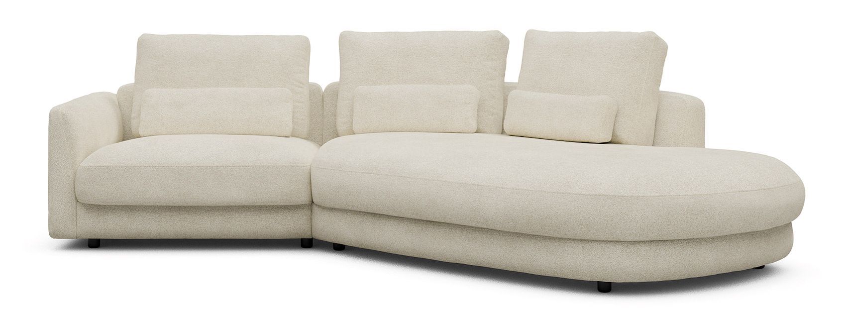 Divano moderno con penisola Vivole 1.5