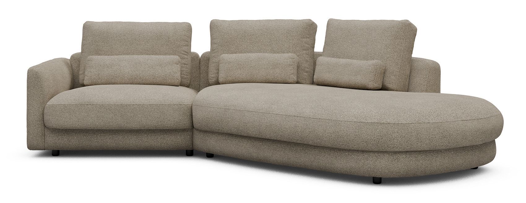 Divano moderno con penisola Vivole 1.5