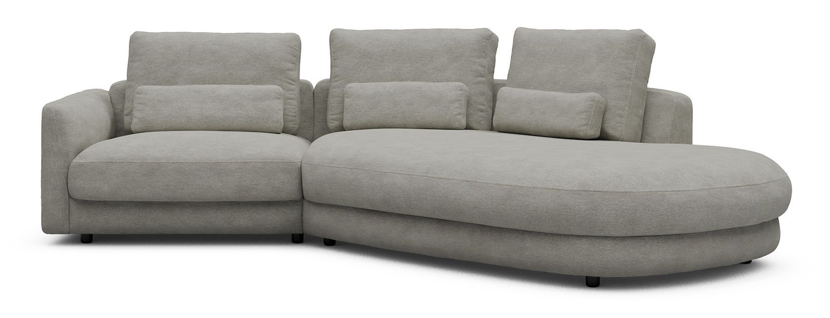 Divano moderno con penisola Vivole 1.5