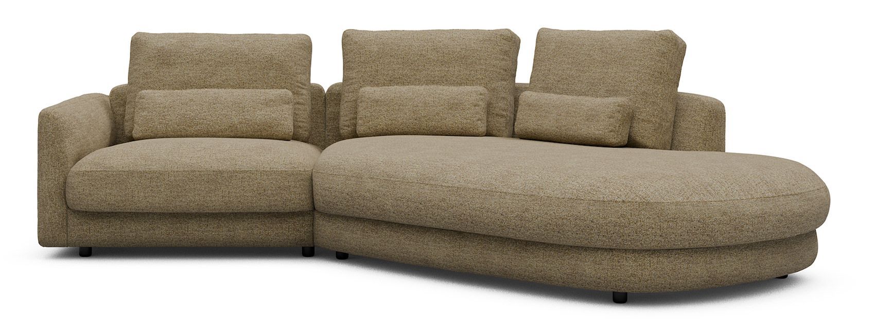 Divano moderno con penisola Vivole 1.5