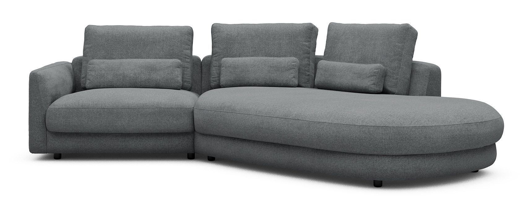 Divano moderno con penisola Vivole 1.5