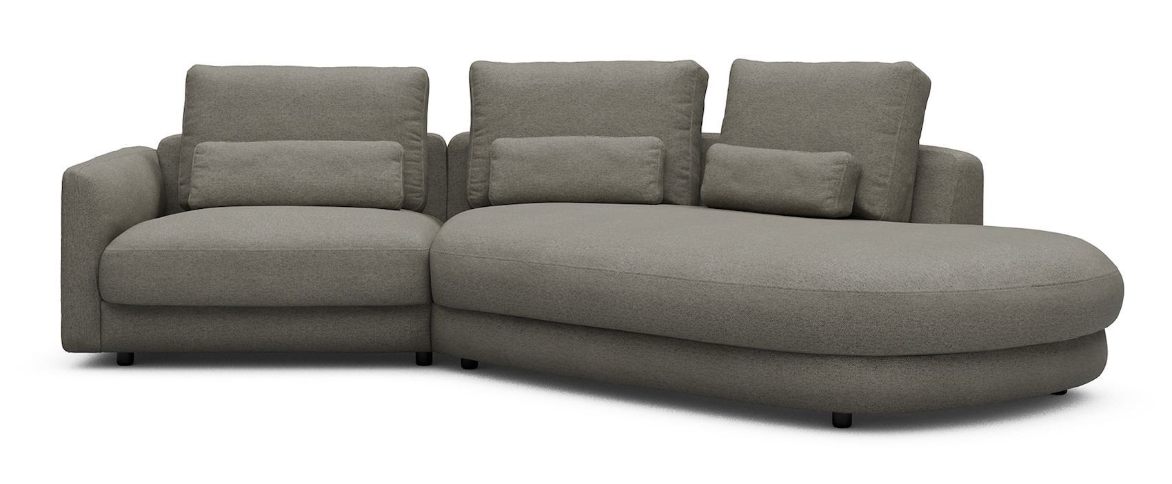 Divano moderno con penisola Vivole 1.5