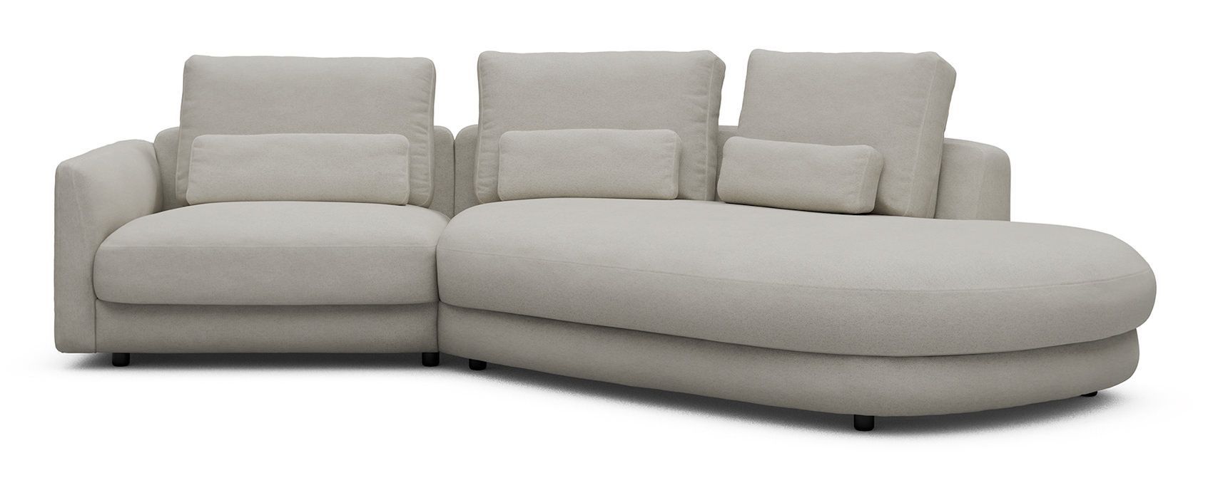 Divano moderno con penisola Vivole 1.5