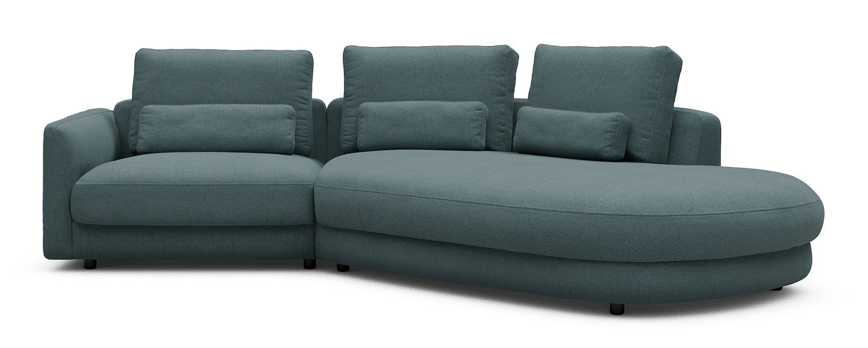 Divano moderno con penisola Vivole 1.5