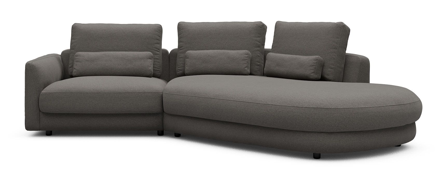 Divano moderno con penisola Vivole 1.5