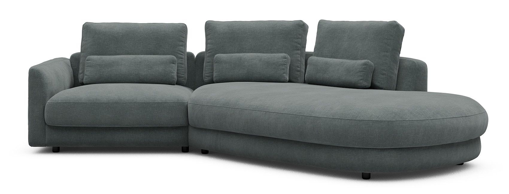 Divano moderno con penisola Vivole 1.5