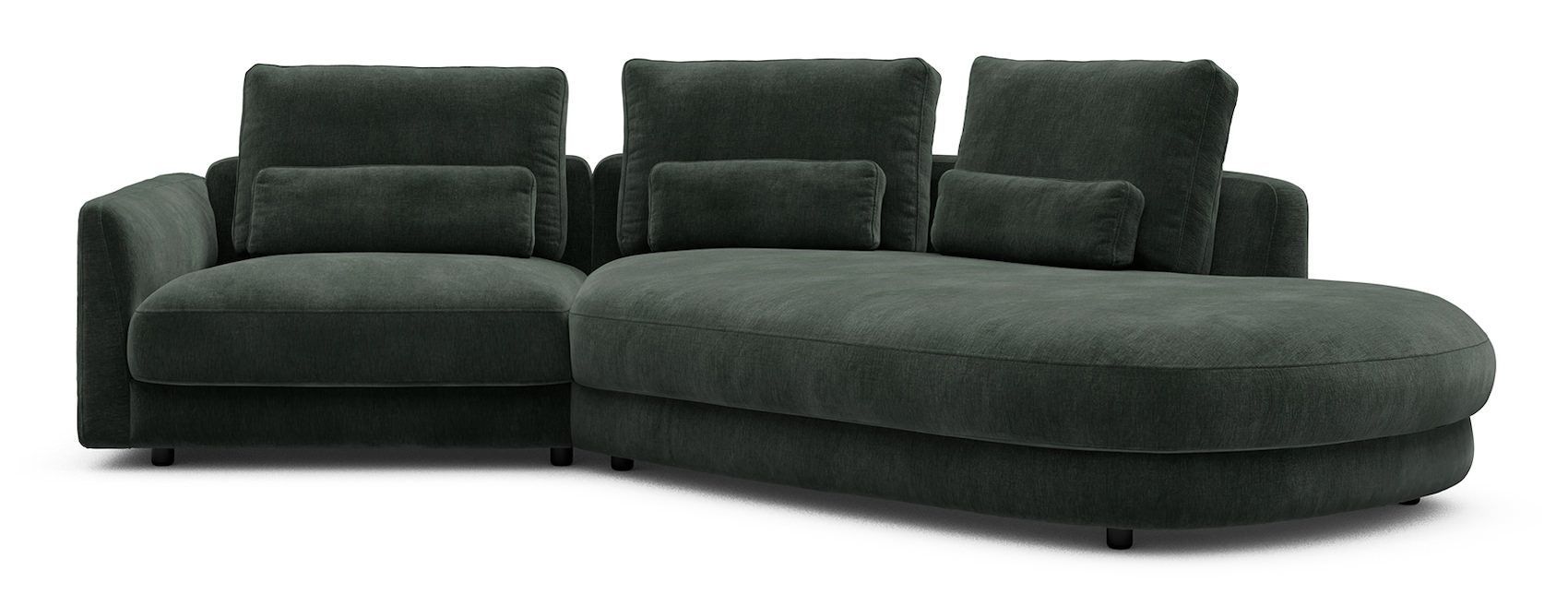 Divano moderno con penisola Vivole 1.5