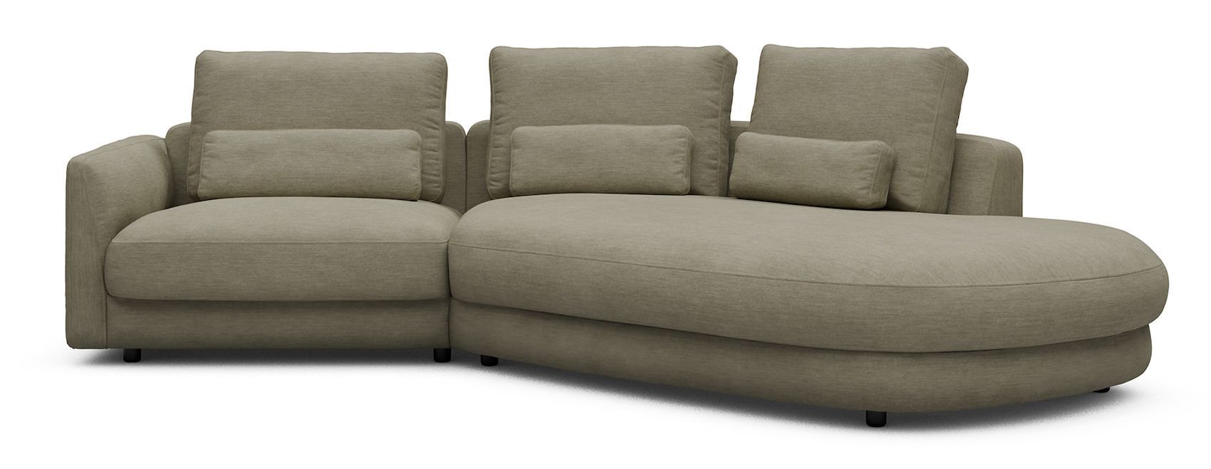 Divano moderno con penisola Vivole 1.5