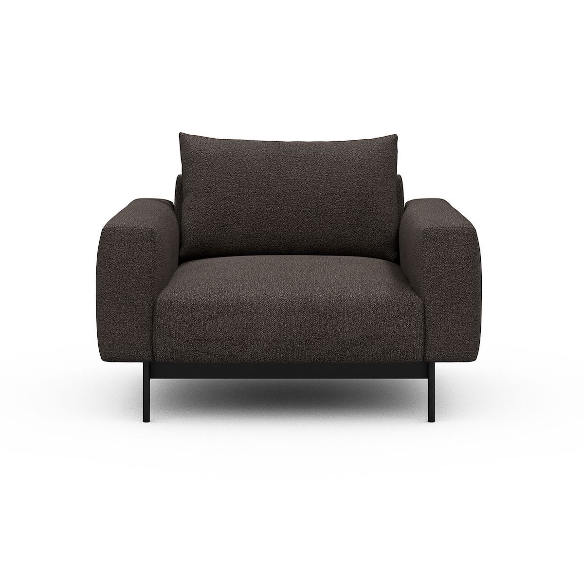 Poltrona design moderno Arthon - Bouclé 530 Taupe Brown