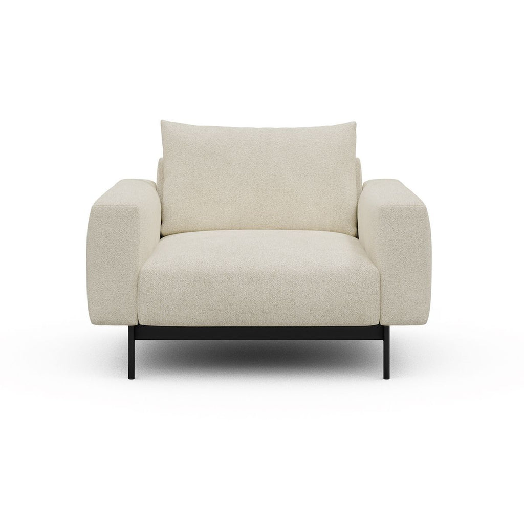 Poltrona design moderno Arthon - Bouclé 531 Off White