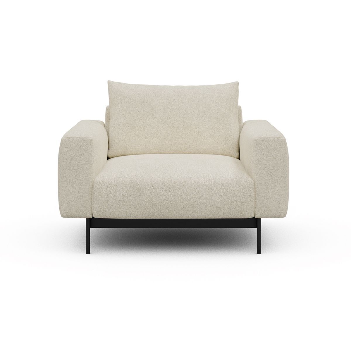 Poltrona design moderno Arthon - Bouclé 531 Off White