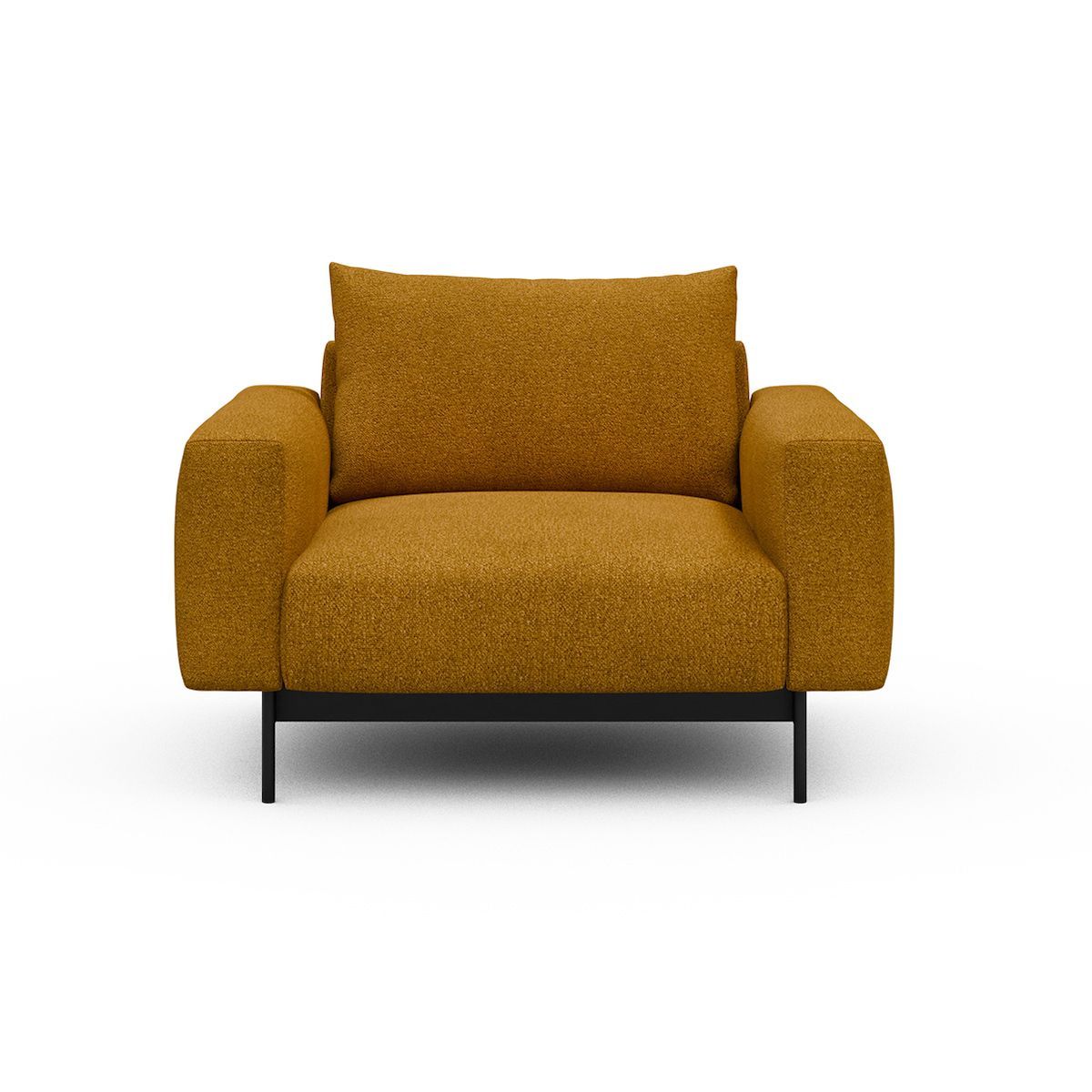 Poltrona design moderno Arthon - Bouclé 536 Ochre