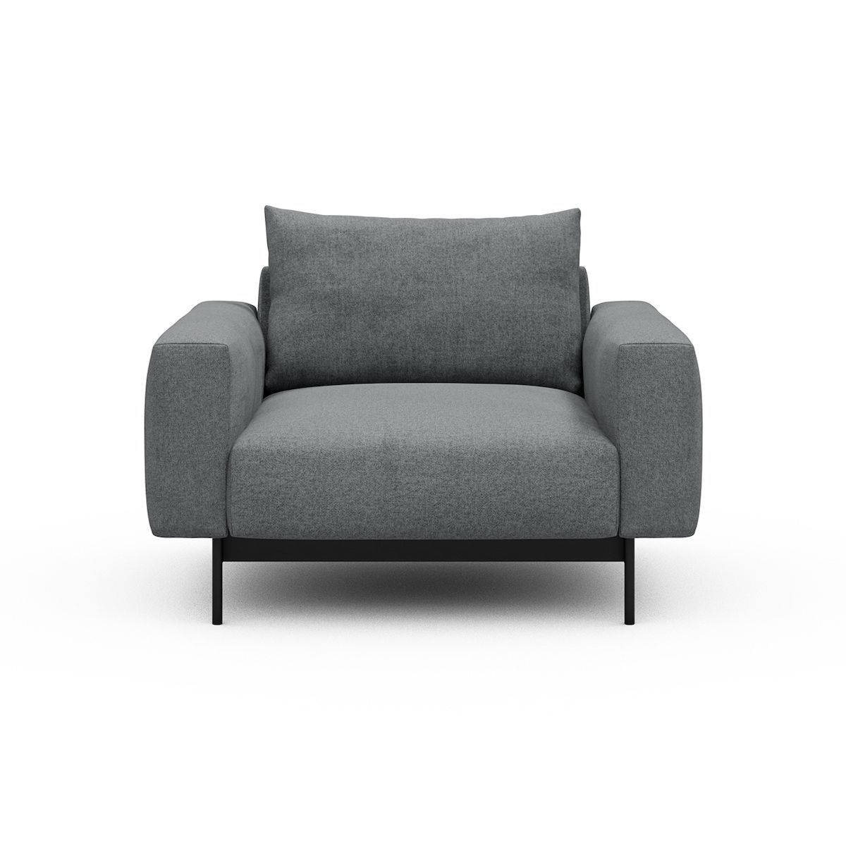 Poltrona design moderno Arthon - Casone 495 Gravel Grey