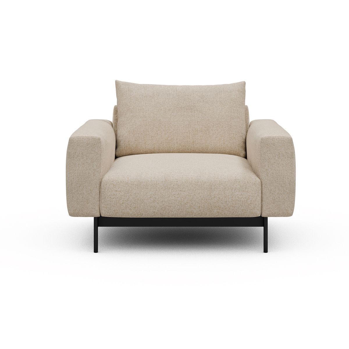 Poltrona design moderno Arthon - Casone 496 Natural Beige