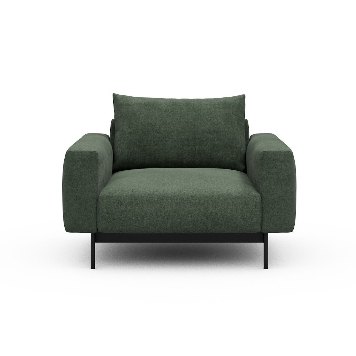 Poltrona design moderno Arthon - Casone 498 Forest Green