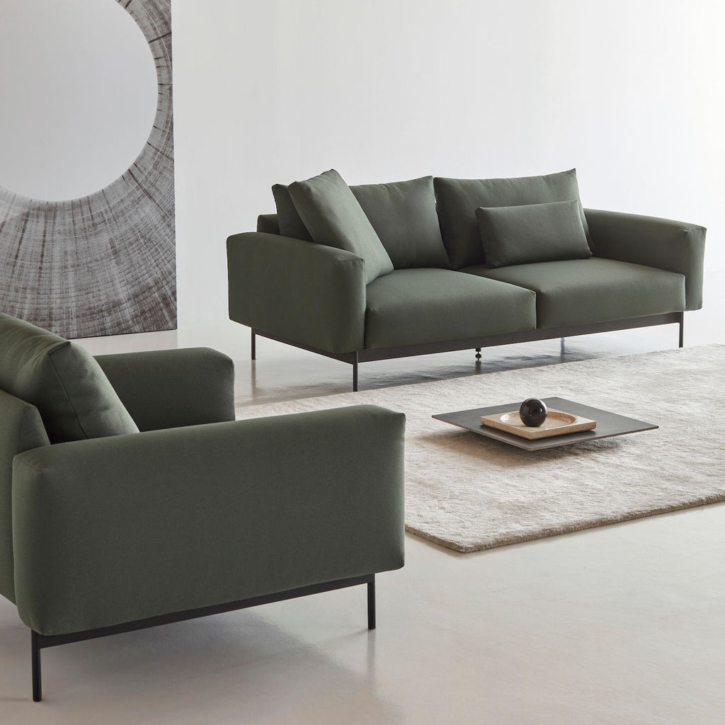 Divano due posti Arthon A2 - Cura 769 Saga Green