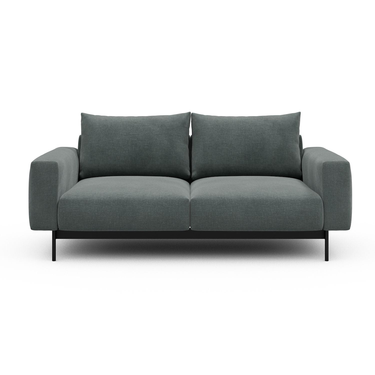 Divano due posti Arthon A2 - Smooth 812 Smooth Silver Grey