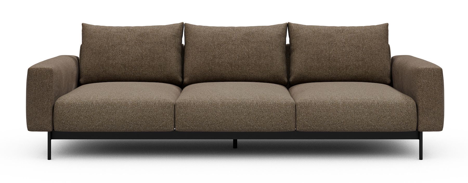 Divano tre posti design moderno Arthon A3 - Aivi 817 Khaki Brown