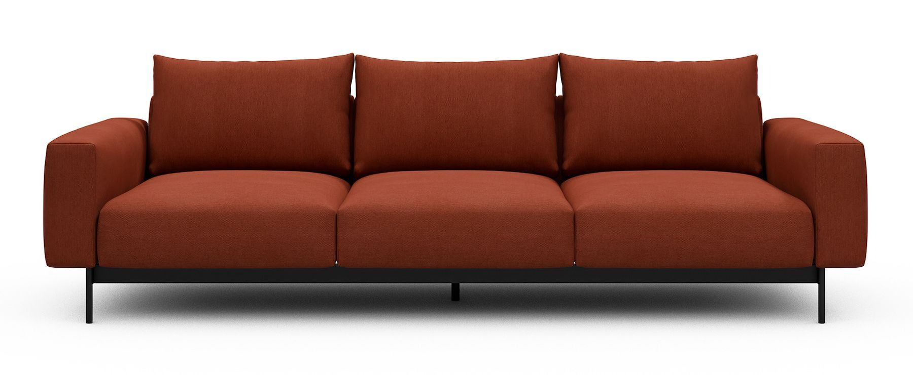 Divano tre posti design moderno Arthon A3 - Argus 581 Rust