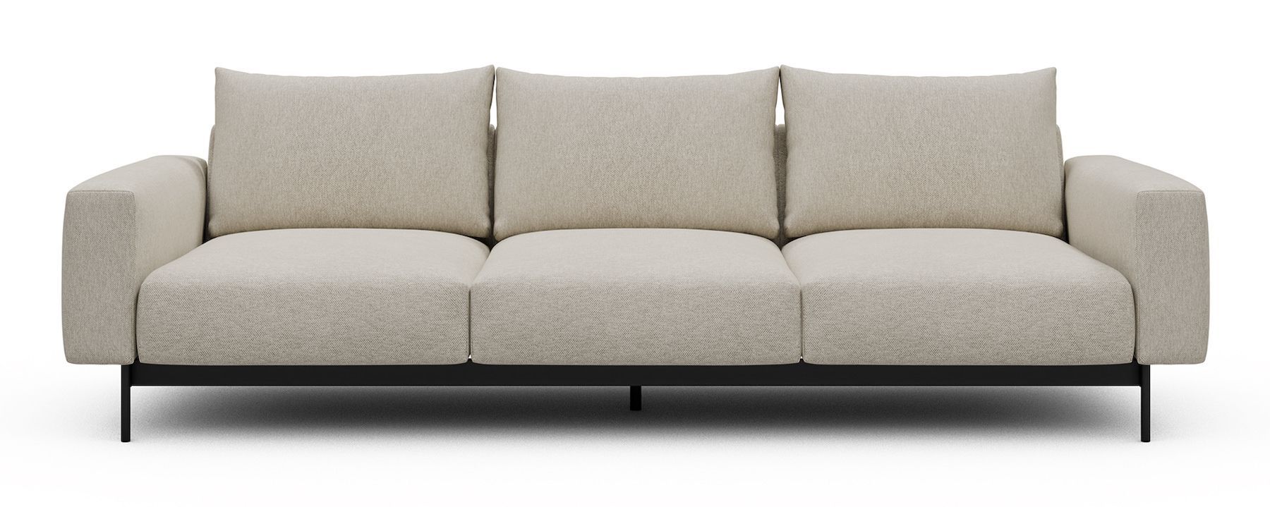 Divano tre posti design moderno Arthon A3 - Argus 584 Natural